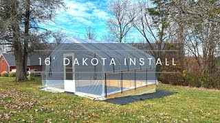 Grower's Solution 16' Dakota Greenhouse Installation