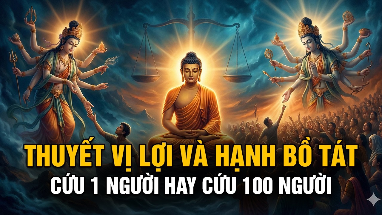 Thuyết Vị Lợi và HẠNH BỒ TÁT: CỨU 1 NGƯỜI hay CỨU 100 NGƯỜI? | Tâm Pháp Giới