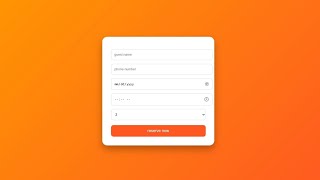 Responsive form by HTML & CSS