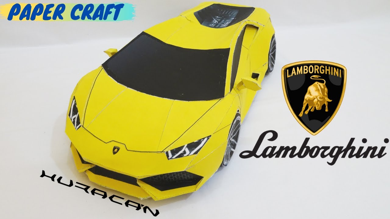 Arriba 40+ imagen paper craft lamborghini