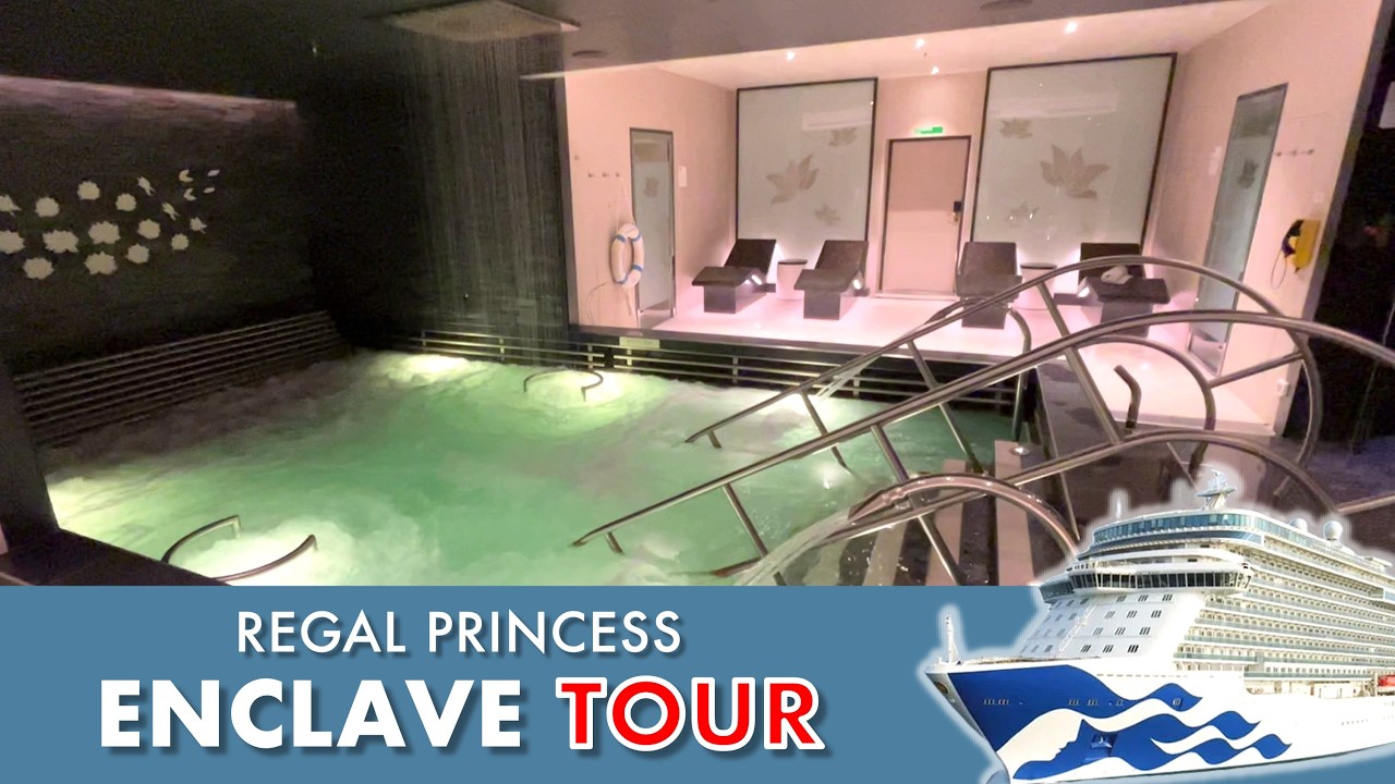 Tour of the relaxing Enclave thermal suite on Regal Princess