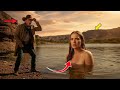 This Rancher Froze When He Saw The GIANT BRIDE Bathing At The Lake | Wild West Romance”