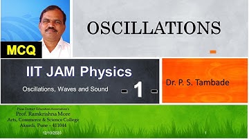 MCQ on Oscillations | IIT JAM Physics | NEET Physics | Lecture 1