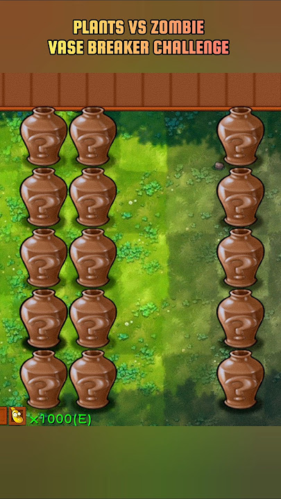 Random vase breaker challenge #pvzfusion #mobilegame #pvzgame #plantsvszombies #plantsvszombiesbat