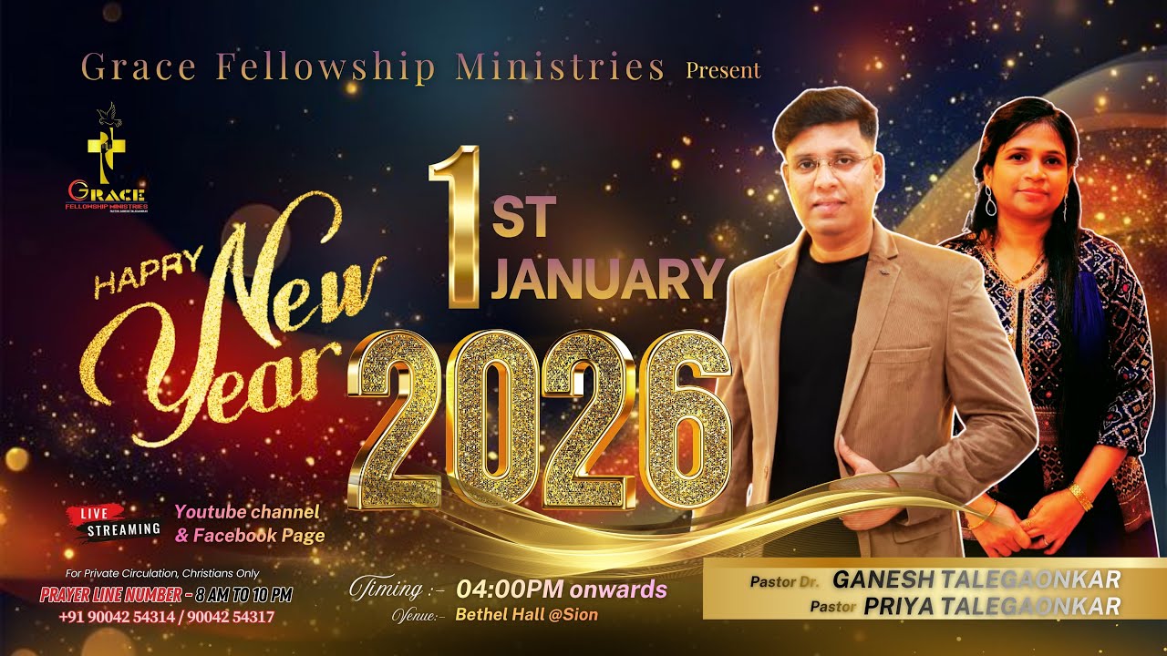 HAPPY NEW YEAR 2026 Service | Part 2 | Thurs,01012026 | Pst.Dr. Ganesh Talegaonkar