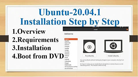 Ubuntu-20.04.1 Installation Step by Step, Overview, Requirements, Installation, Allocate drive space