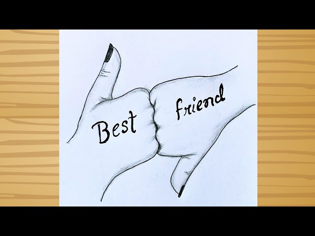 Hearts. Continuous Line Art Drawing. Friendship Concept. Best Friend  Forever Stock Illustration - Illustration of graphic, drawn: 156554902