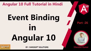 Event Binding in Angular 10  : Angular 10 Full Tutorial in Hindi