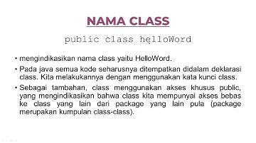 Struktur Penulisan Program Java