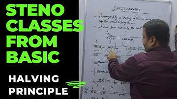 Pitman Steno Class 44th-Stenography Halving Principle Explained | Shorthand Rules & Examples”