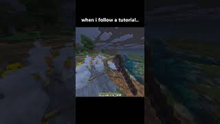 POV: You followed the tutorial perfectly #minecraft #fail #shorts