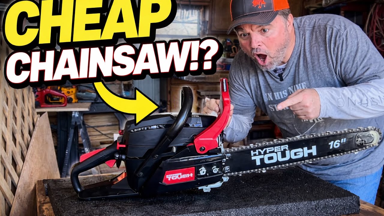 WALMARTS Hyper Tough 37cc Chainsaw Worth It! Lets Review - YouTube