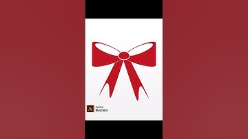Adobe #illustrator #Shorts How to design a vector Bow Icon