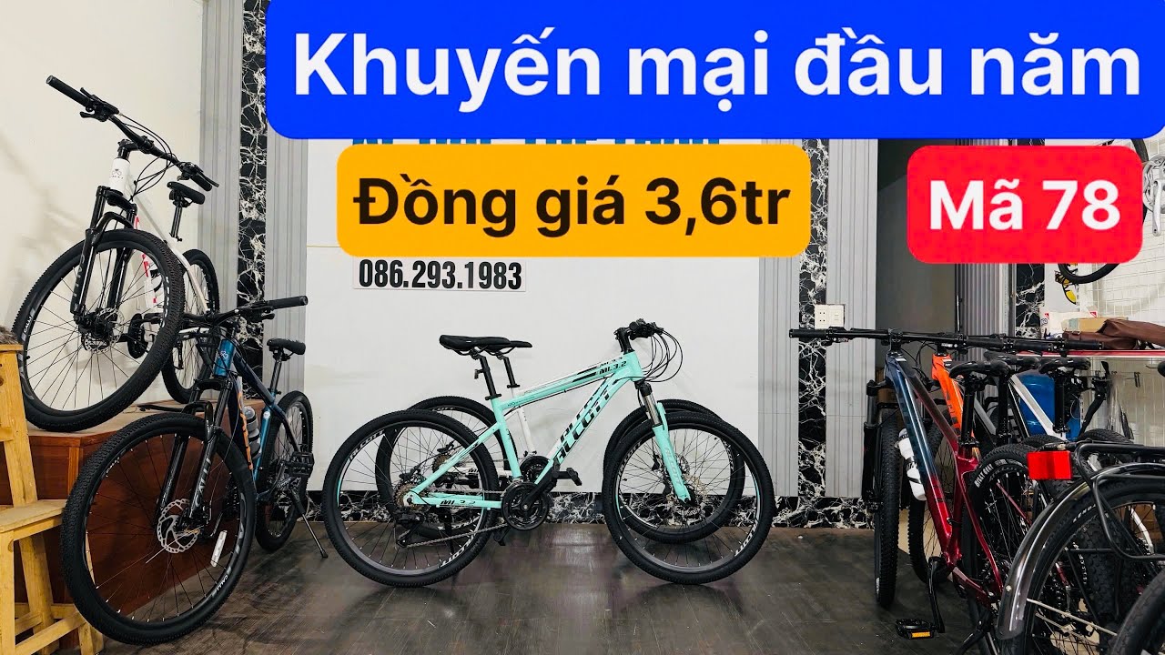 Lô xe đạp này em thanh lý cực rẻ XE ĐẠP CẤU HÌNH CAO LẮM Ạ