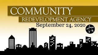 Community Redevelopment Agency Meeting   September 24, 2020