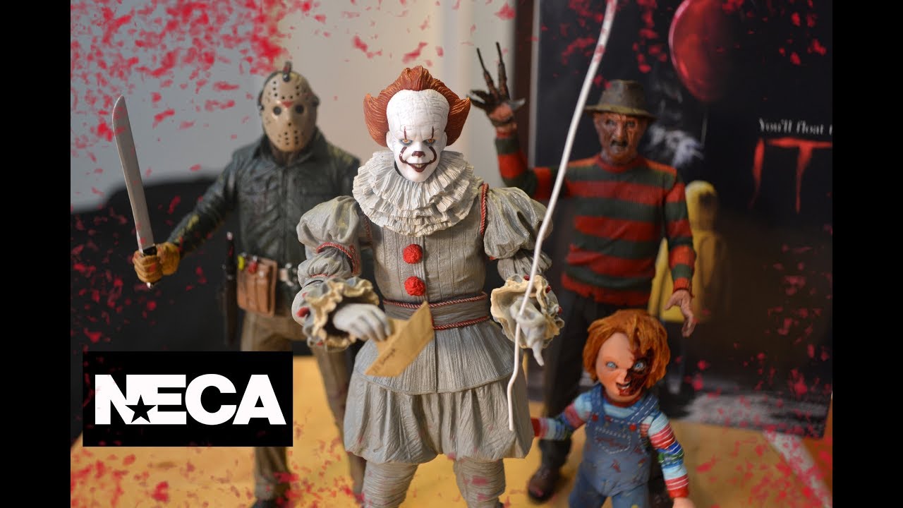 (未使用･未開封品)NECA 7&quot; Scale Action Figure-Ultimate Pennywise (2017) IT Ultimate Pennywise The Dancing Clown 2017 7