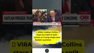 Kaitlan Collins stays ice-calm in split-screen as Trump snaps over Epstein —must watch moment.