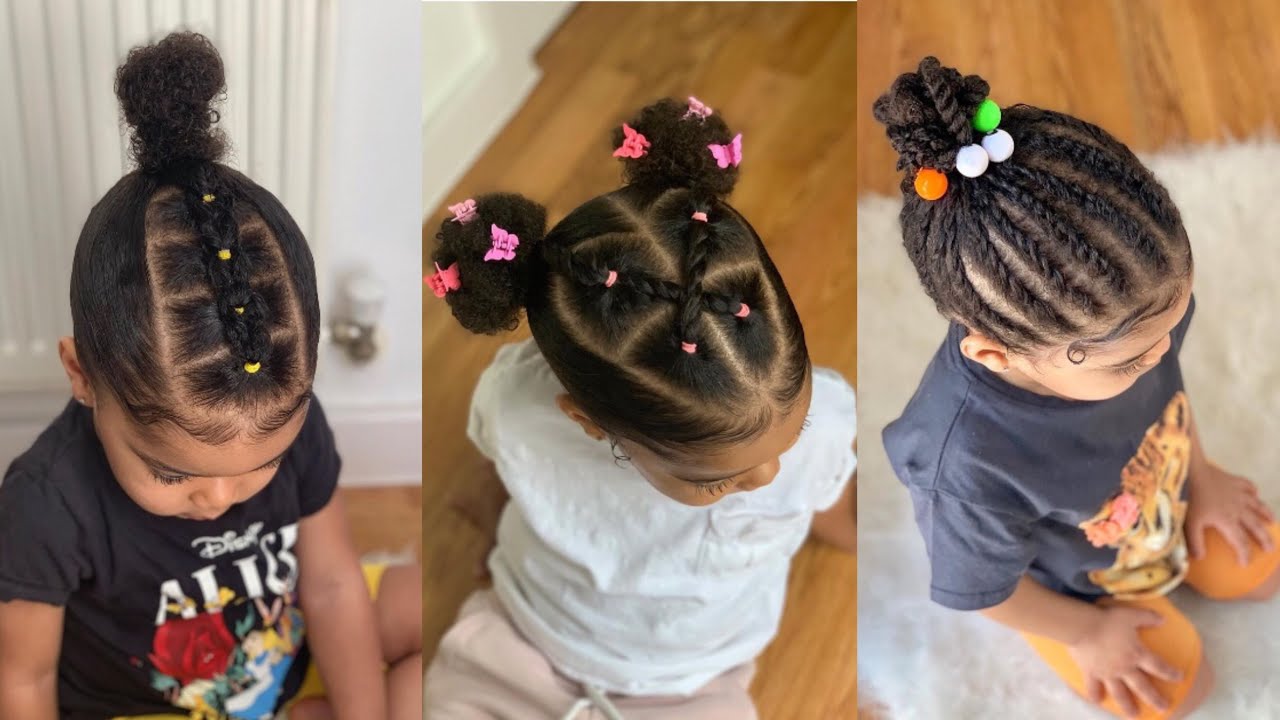 COIFFURE SIMPLE POUR PETITE FILLE CHEVEUX COURT - YouTube