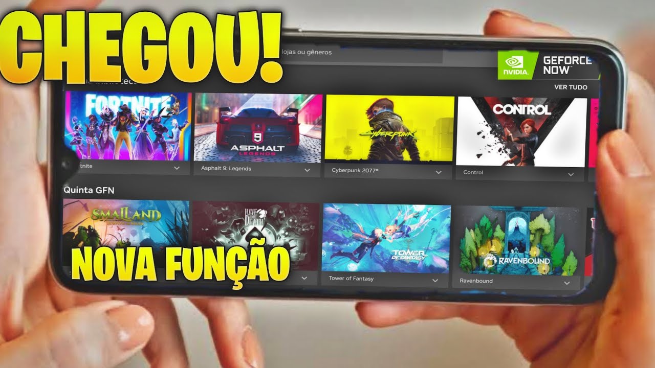 Geforce Now: Jogos Grátis e suporte Touch em Mobile