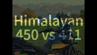 Comparación RE Himalayan 450 vs 411 por un usuario normal