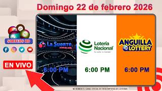National Lottery, Dominican Luck and Anguilla Lottery 📺│Sunday, February 22, 2026
