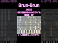【楽譜あり】Brun-Brun / ぷにる(CV:篠原 侑)『ぷにるはかわいいスライム第2期』OP【ピアノアレンジ】 #shorts