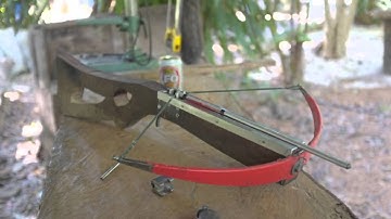 23" Hand crafted  BIG GAME CROSSBOW Part 2: "Action" Parts And Assembly