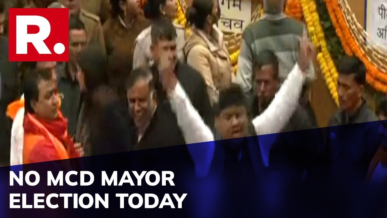 Delhi Mayor Elections Called Off; Huge Sloganeering & Ruckus Inside MCD House