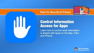 Manage Data Access for Apps in the Mac, iPhone, and iPhone