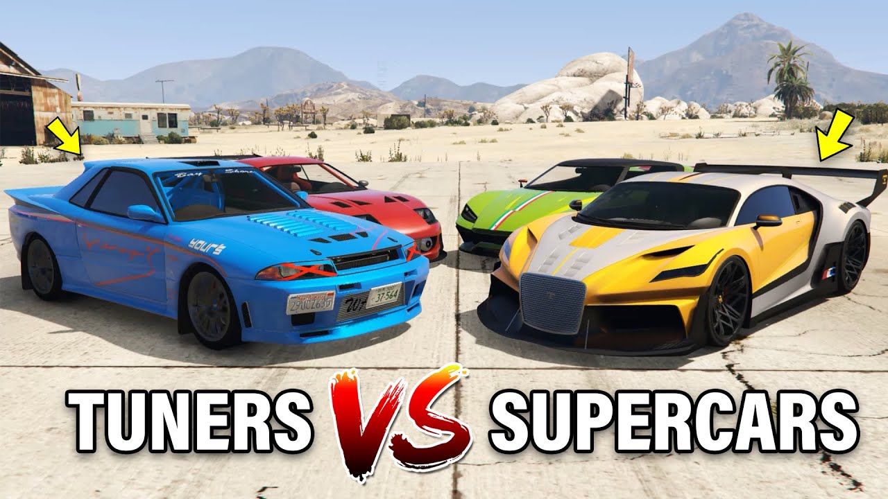 GTA 5 ONLINE SUPERCARS VS TUNERS (WHICH IS FASTEST?) YouTube