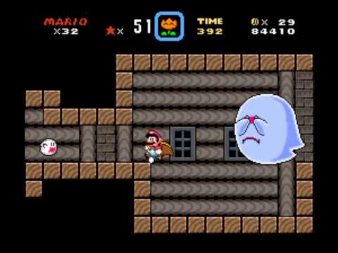 Berry's forest Ghost's Castle 森 Super Mario World - 100% Walkthrough, Part 22: Forest Ghost