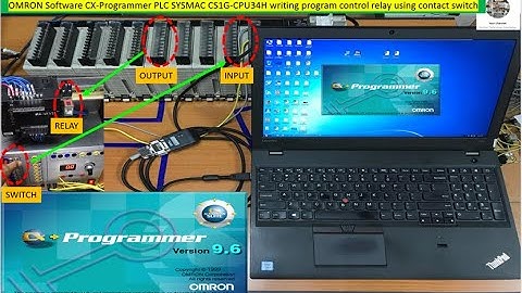 CX-Programmer testing digital input and output of PLC OMRON SYSMAC