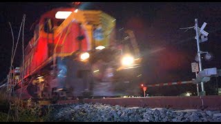 FEC Train #335-12 January 12th 2023 Gus Hipp Blvd Rockledge, FL 11:44pm  ***Closeup Angle!!!***