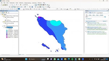 pembuatan peta curah hujan menggunakan metode isohyet (IDW) dan metode Thiessen polygon