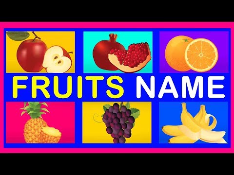 Fruits names for children in english | Fruits name with spelling | Fruits name | Kids learning