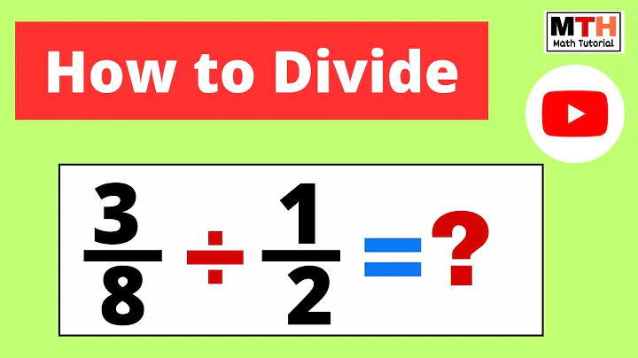 Learn to divide a fraction by another fraction || 3/8 ÷ 1/2