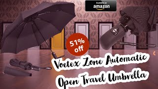 Voetex Zone Automatic Open Travel Umbrella with Wind Vent,Umbrella big size for men screenshot 3