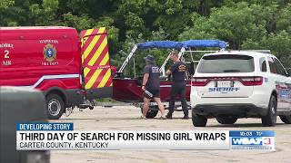 Third day of search for missing teen wraps
