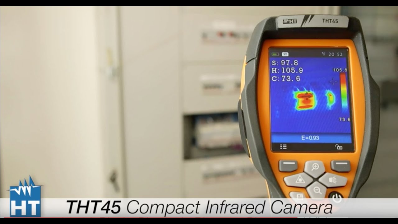 Ispezione quadro elettrico con Termocamera infrarossi THT45. HT Instruments