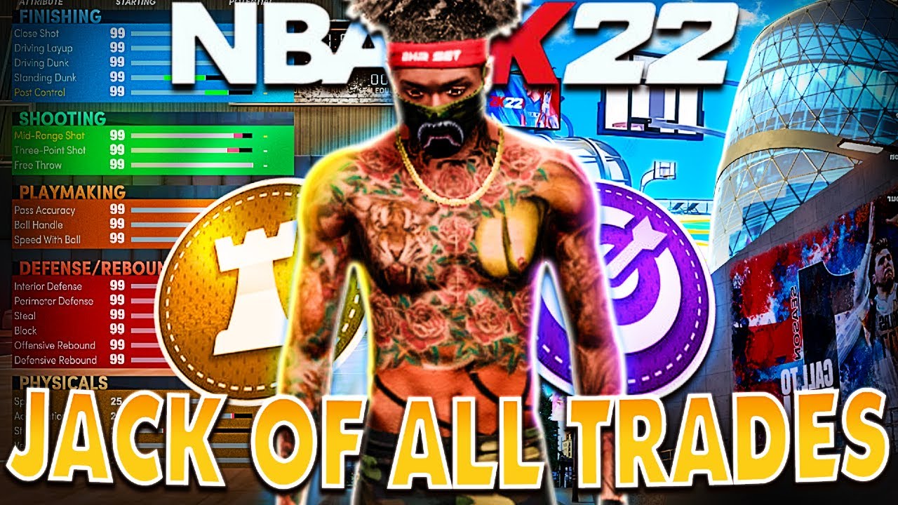 THEE GREATEST JACK OF ALL TRADES BUILD NBA 2K22! 96 BADGES - YouTube