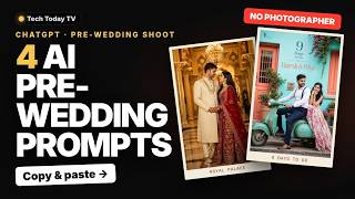 Pre Wedding Shoot AI Prompts ChatGPT: Royal Palace, Beach, Scooter Countdown & Soulmate Poster screenshot 1