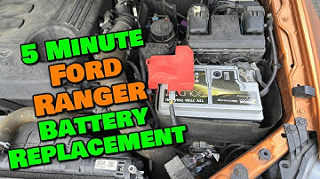 Ford Ranger T6 How to Replace the Battery in 5 Minutes 🪫