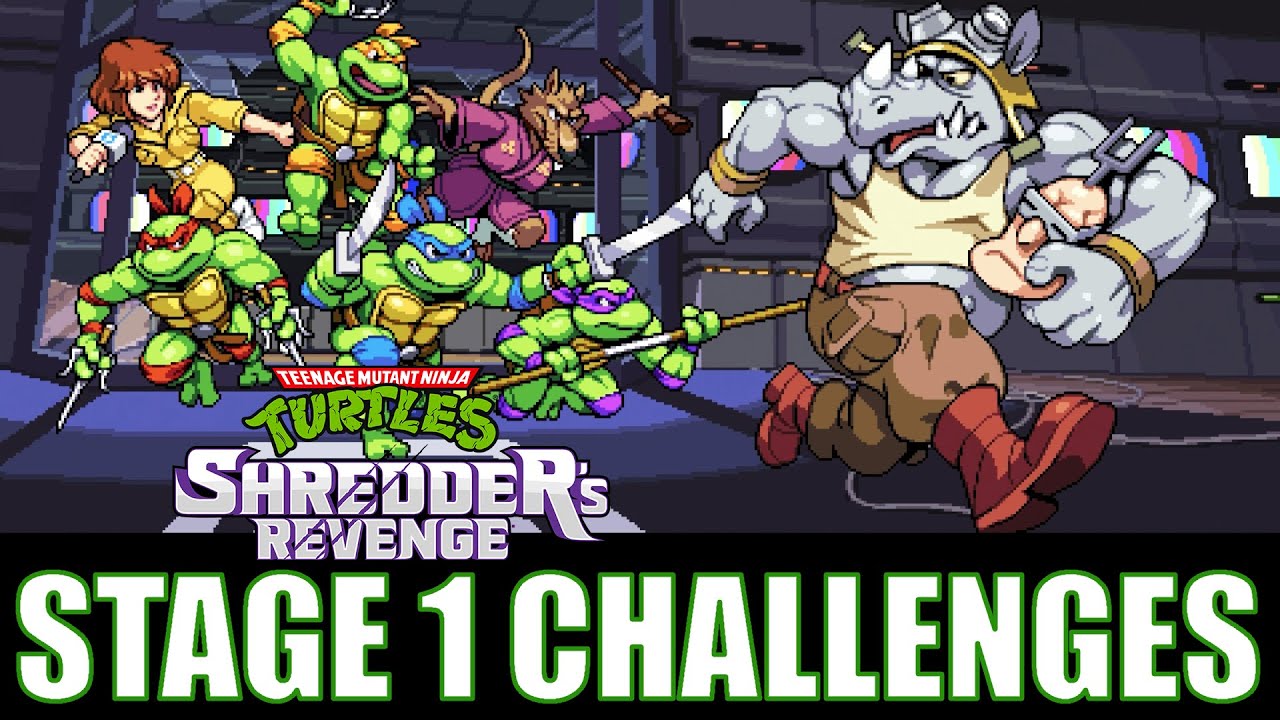 Zero Damage JawBreaking News! Challenges Teenage Mutant Ninja Turtles Shredder's Revenge