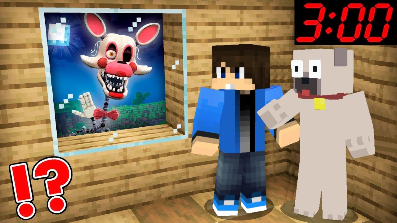 MIT KERES IJESZTŐ MANGLE AZ ABLAKOMBAN ÉJSZAKA A MINECRAFTBAN!