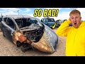 I found a fire damaged ford fiesta at the scrapyard