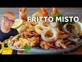 FRITTO MISTO  di PESCE  e ANELLI  di  CIPOLLA  ricetta fritto misto