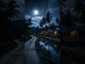 Peaceful Village Night 🌙 Calm Rice Fields, Crickets & Relaxing Nature Sounds