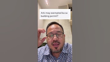 Sinu-sino lang ang EXEMPTED SA BUILDING PERMIT? #pinoyarchitect  #buildingpermit