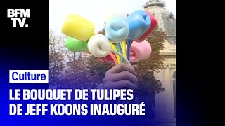 Offert par Jeff Koons, le "Bouquet de Tulipes" a été inauguré ce vendredi à Paris