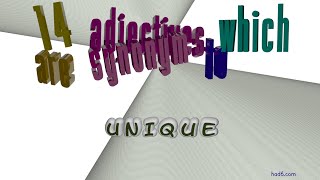 Thumbnail unique - 18 adjectives synonym to unique (sentence examples)